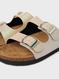 NAME IT Sandaler Flora Cloud Dancer Small Glitter